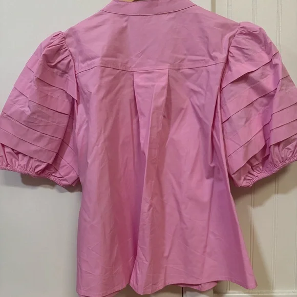 JODIFL Light Pink Button-Up Blouse - Picture 5 of 8